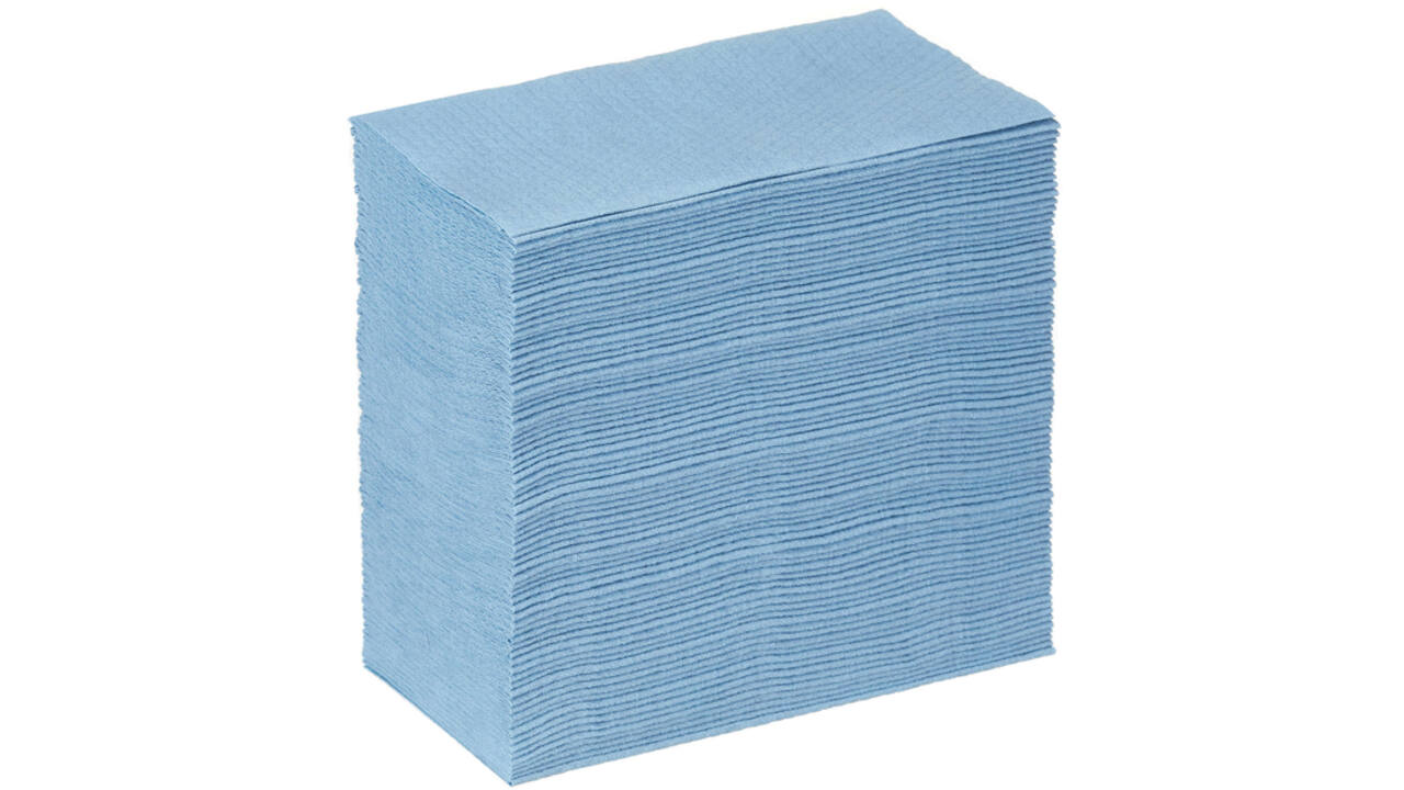 Poetsdoek WypAll X80 Powerclean 42,6x21,2cm 80vel pop-up blauw 8295