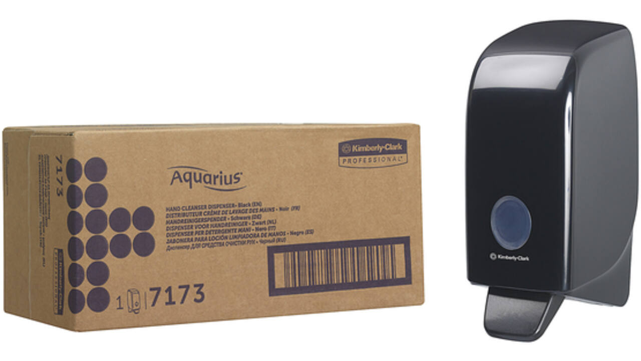 Zeepdispenser Aquarius 1 liter zwart 7173
