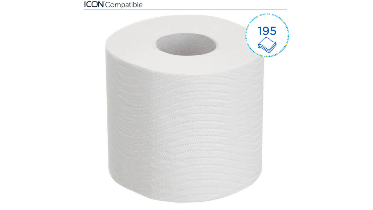 Toiletpapier Kleenex 3-laags 195vel wit 8459