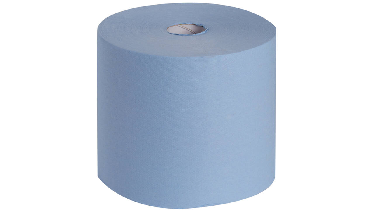 Poetsrol WypAll L10 EXTRA 1-laags 23,5cmx380m 1000vel blauw 7472