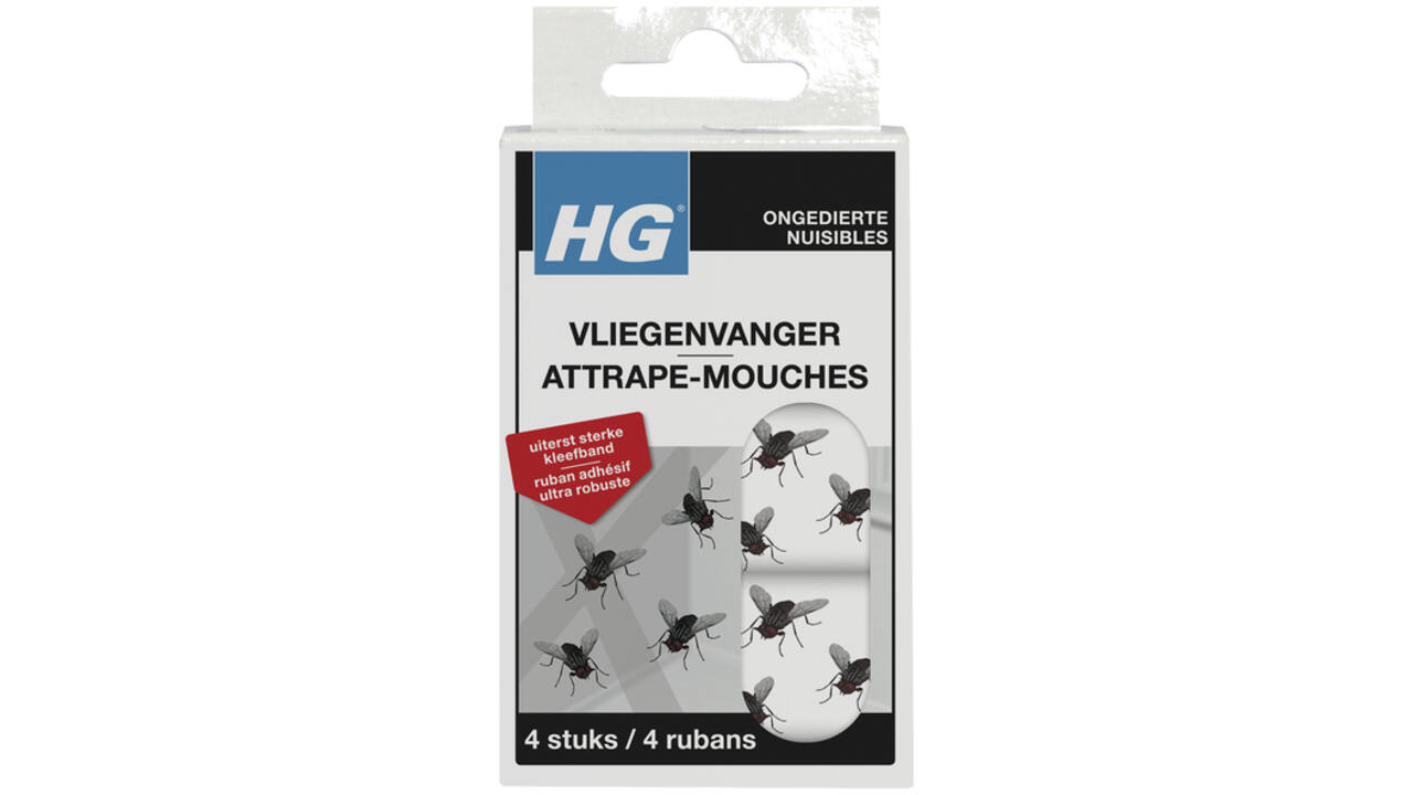 Vliegenvanger HG HGX kleefstrips 4 stuks
