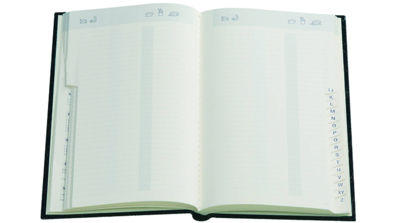 Adresboek Brepols Notaphone Nature blauw
