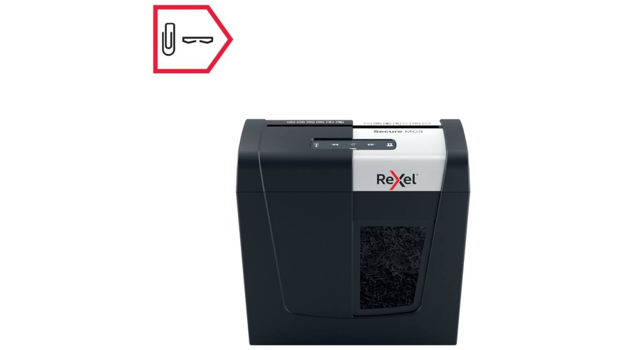 Papiervernietiger Rexel Secure MC3 P5 snippers 2x15mm