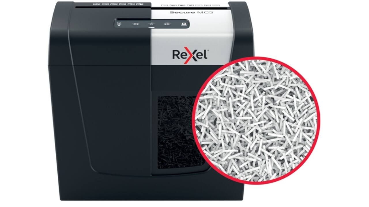 Papiervernietiger Rexel Secure MC3 P5 snippers 2x15mm