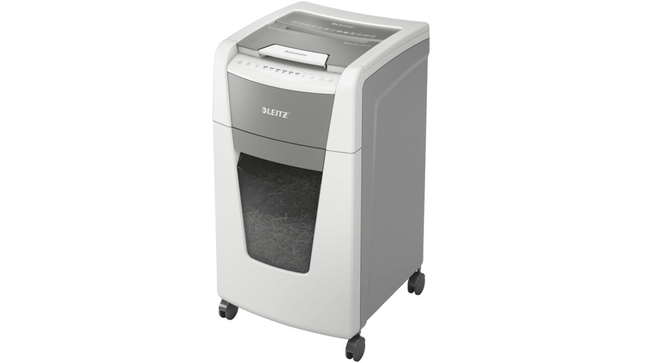 Papiervernietiger Leitz IQ Auto+ Office 300 P5 snippers 2x15mm