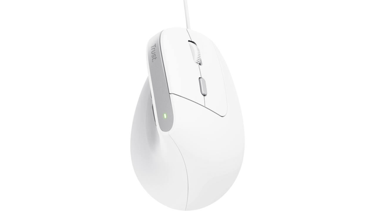 Muis Trust ergonomisch BAYO II wit