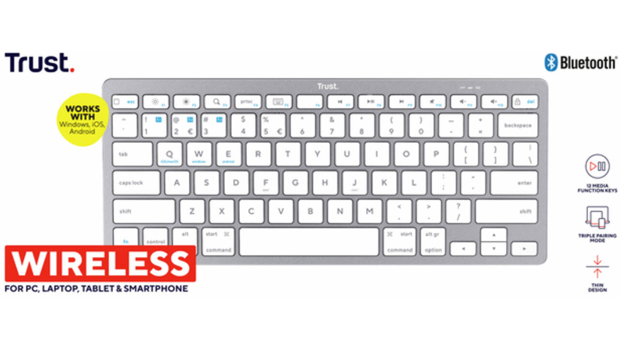 Toetsenbord Trust BASICS bluetooth