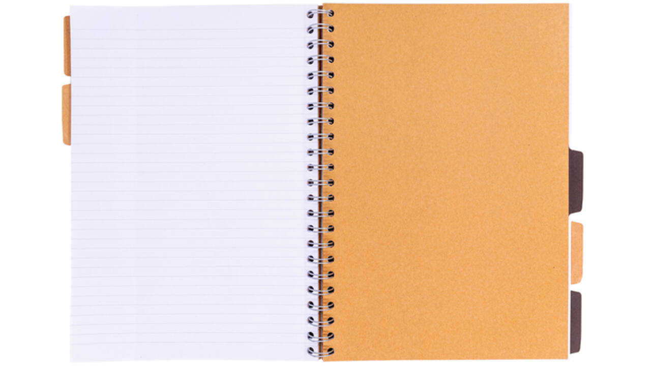 Projectboek Pukka Kraft A4 lijn 5-tabs 200 pagina's 80gr