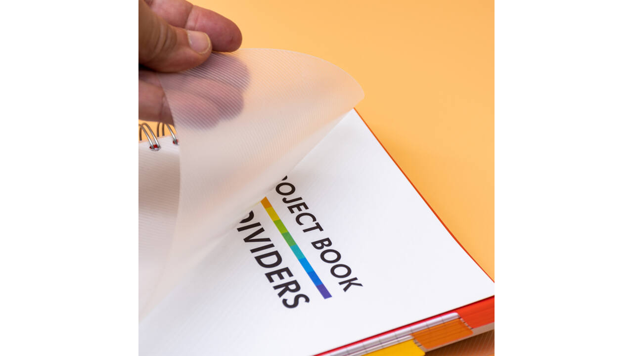 Projectboek Pukka White B5 lijn 10-tabs 400 pagina's 80gr