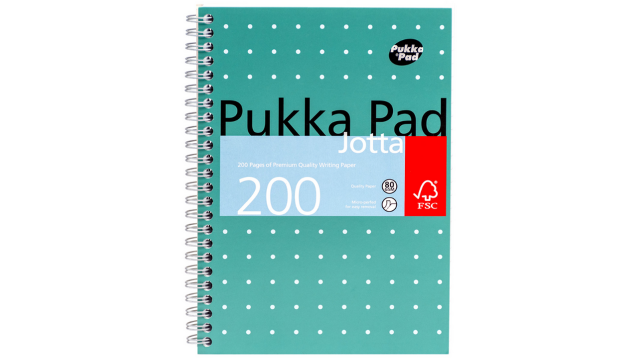 Notitieboek Pukka Jotta A5 lijn 200 pagina's 80gr groen