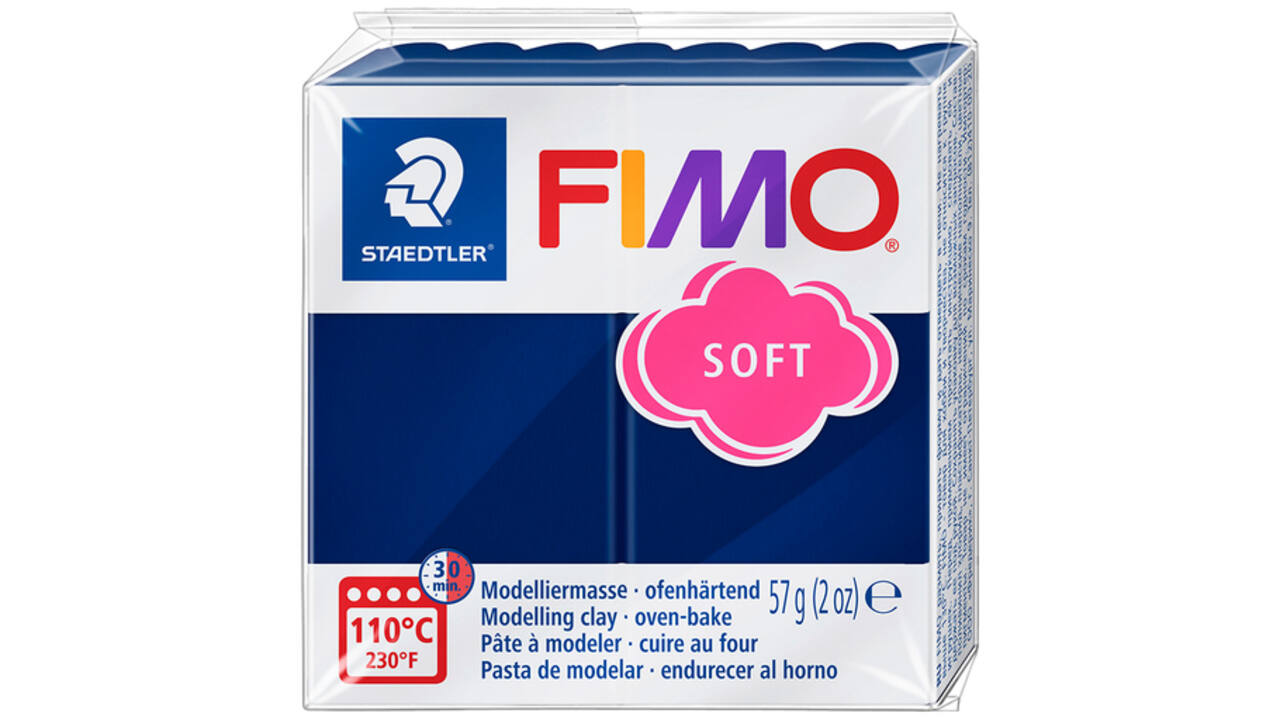 Boetseerklei Fimo soft 57 gram windsorblauw