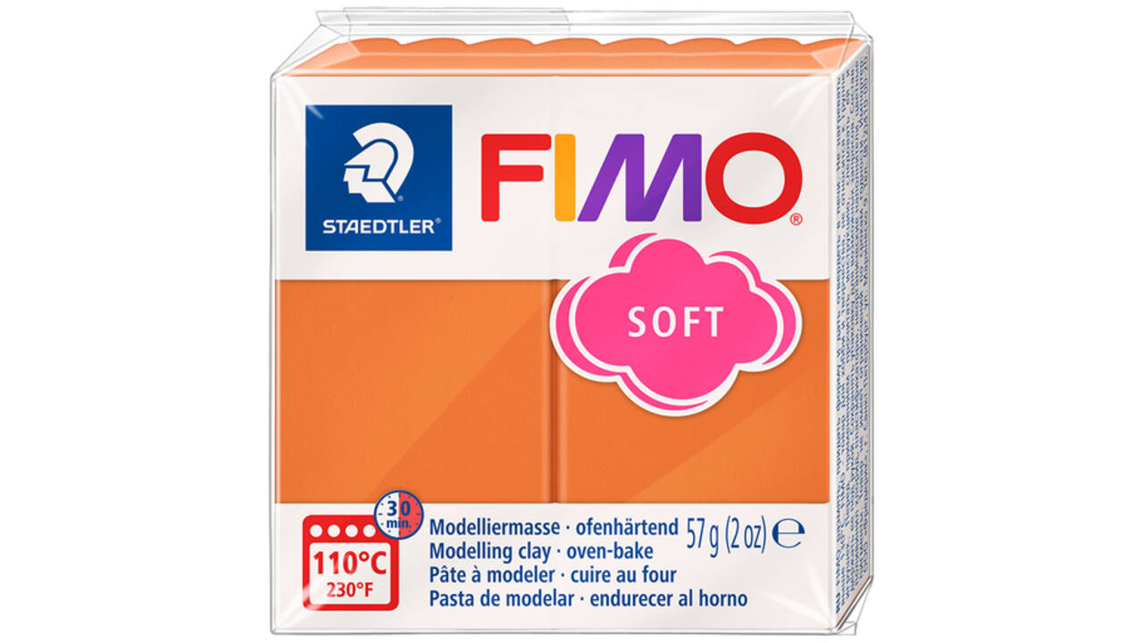 Boetseerklei Fimo soft 57 gram cognac