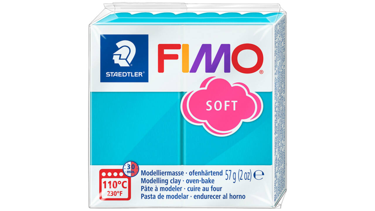 Boetseerklei Fimo soft 57 gram pepermunt
