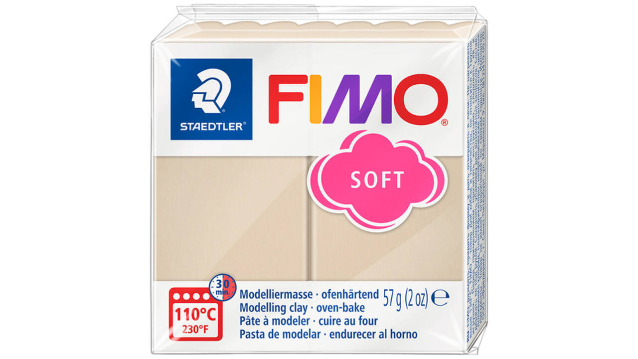 Boetseerklei Fimo soft 57 gram sahara