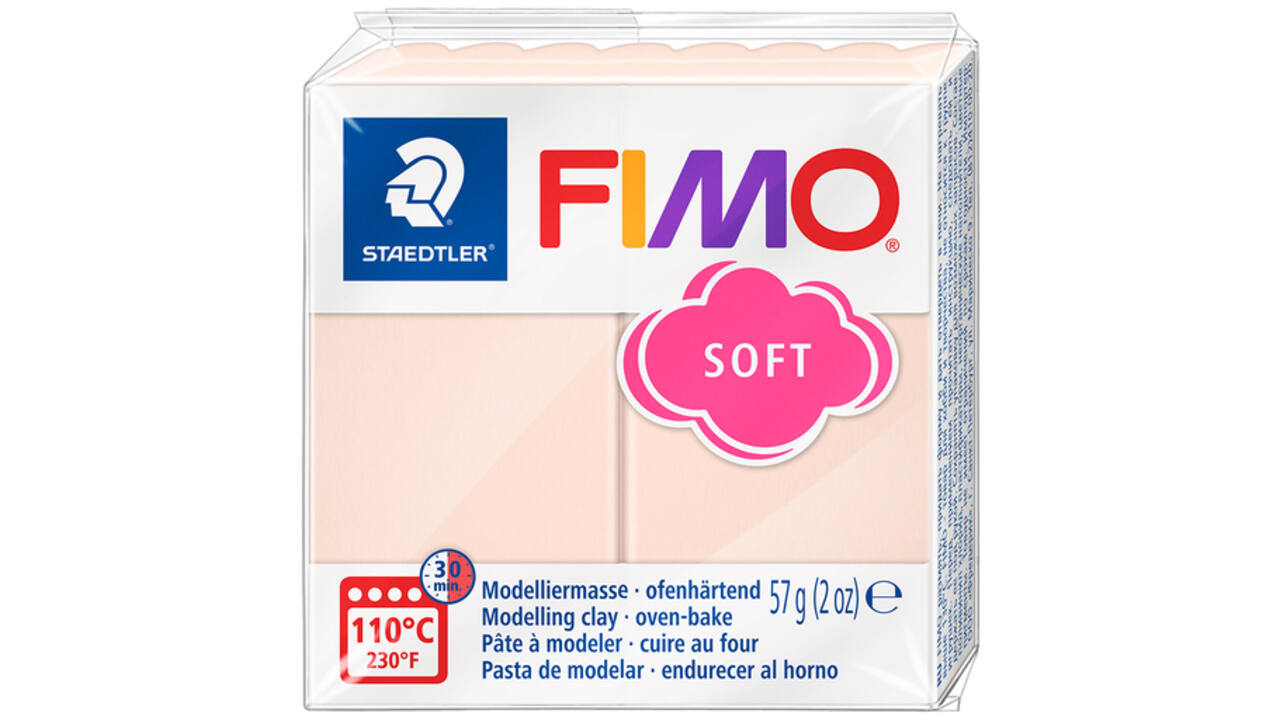 Boetseerklei Fimo soft 57 gram perzik