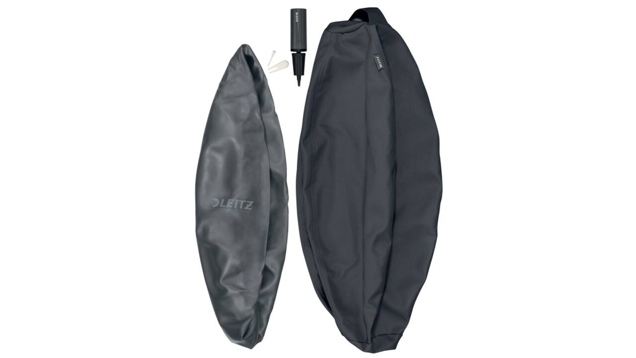 Actieve zitbal Leitz Ergo 65cm anti-rol donkergrijs