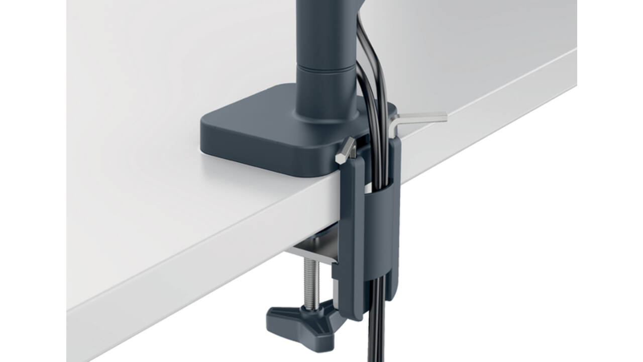Monitorarm Leitz Ergo ruimtebesparend enkele monitorarm