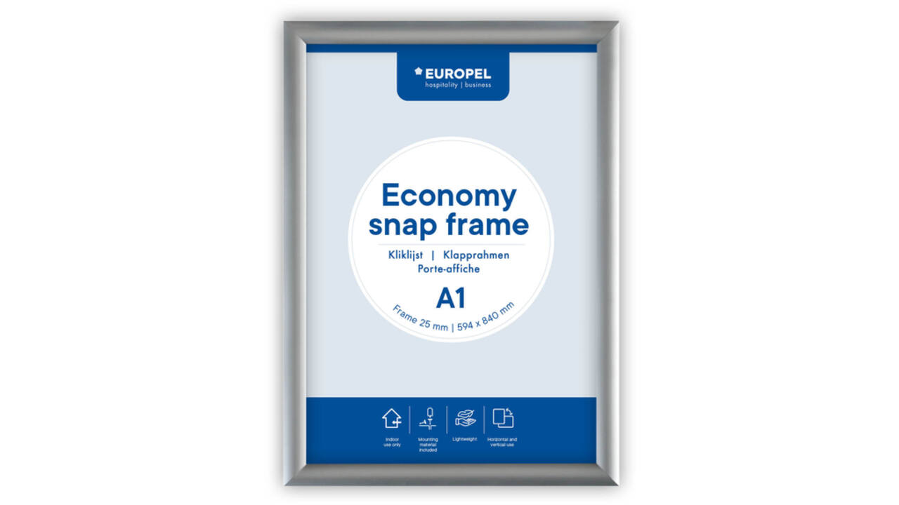 Kliklijst Europel Economy A1 zilver
