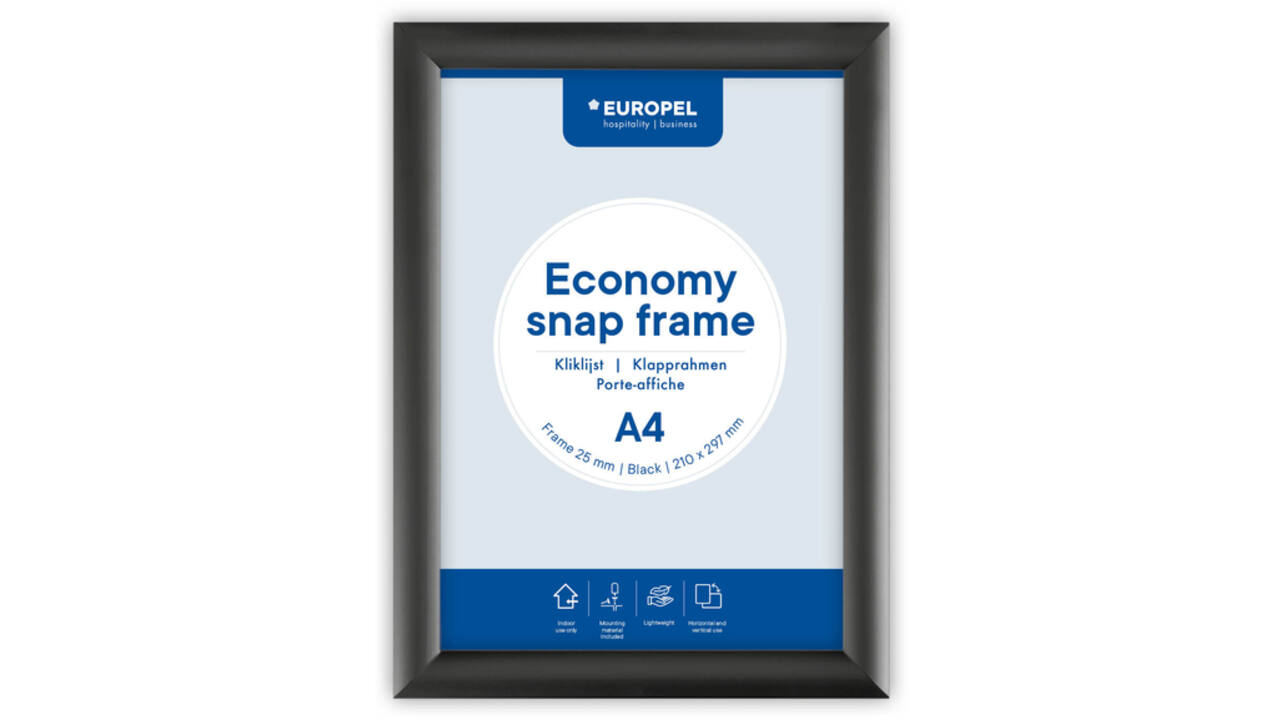 Kliklijst Europel Economy A4 zwart