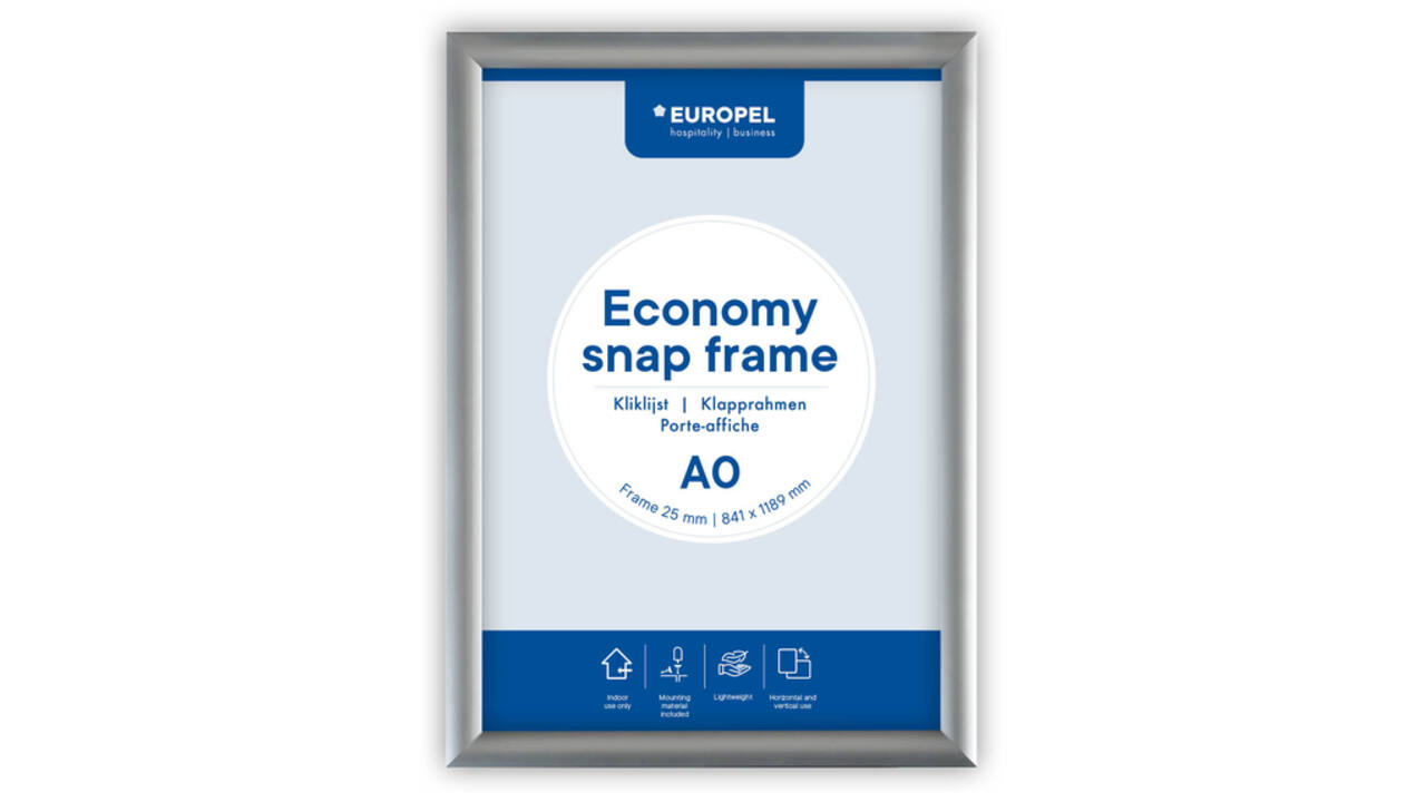 Kliklijst Europel Economy A0 zilver