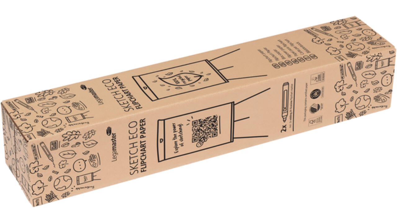 Flipoverpapier Legamaster SKETCH ECO raster 5x 20 vellen