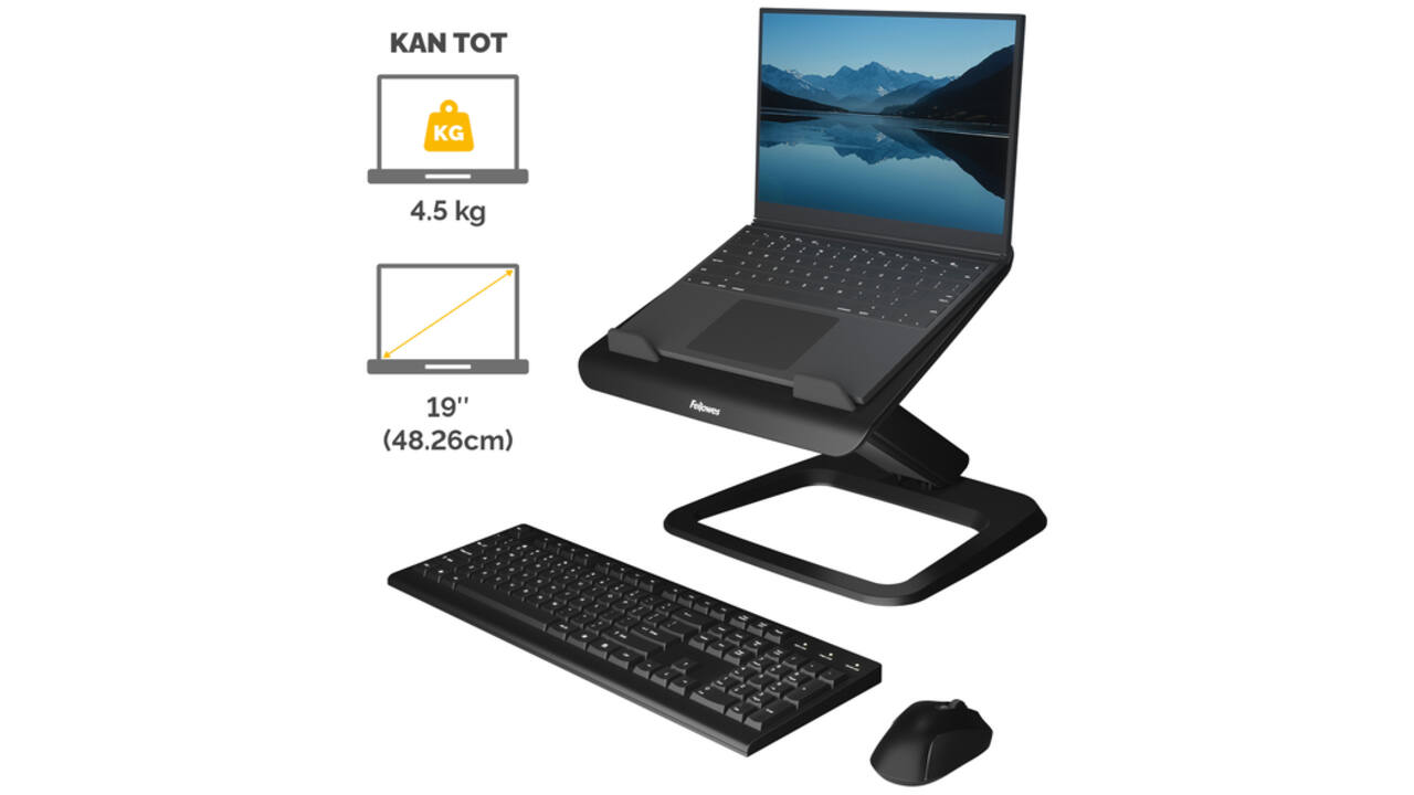 Laptopstandaard Fellowes Hana LT zwart