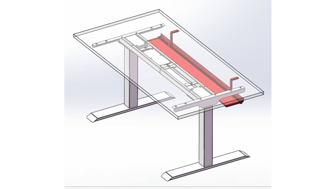 Kabelgoot Euroseats universeel 110cm zwart