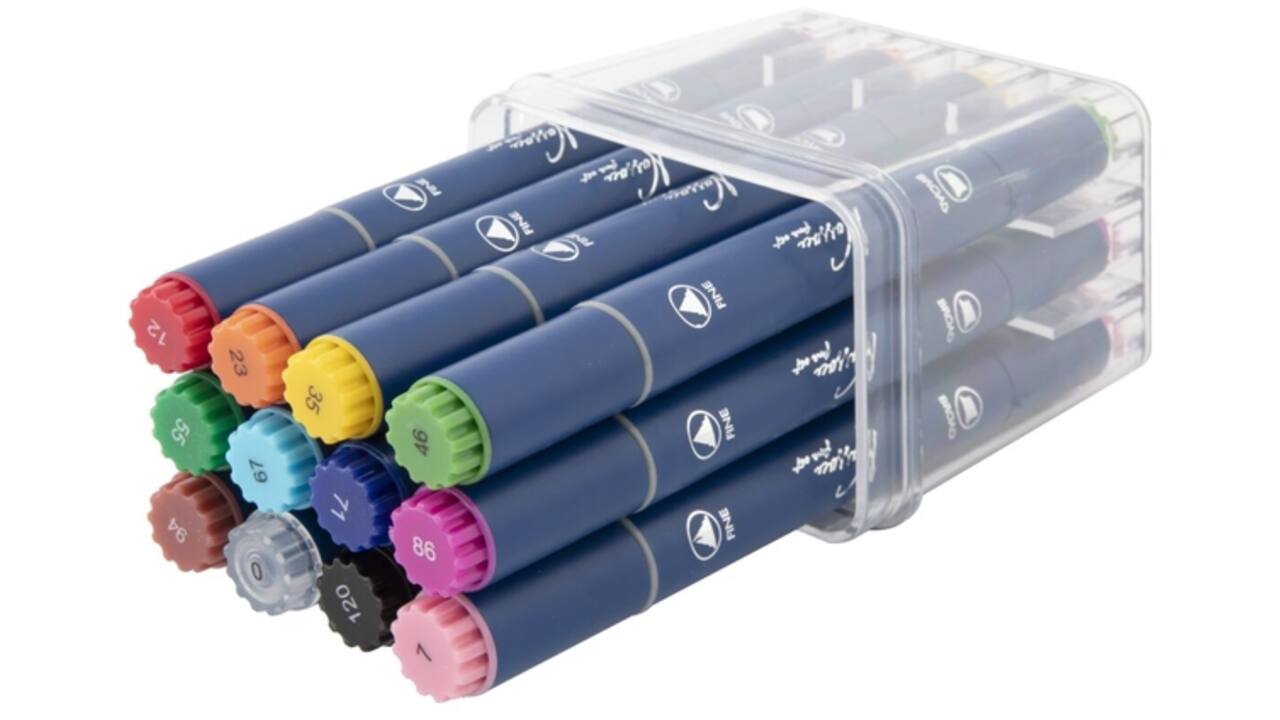 Alcoholmarkers Nassau Arts duopunt set à 12 kleuren