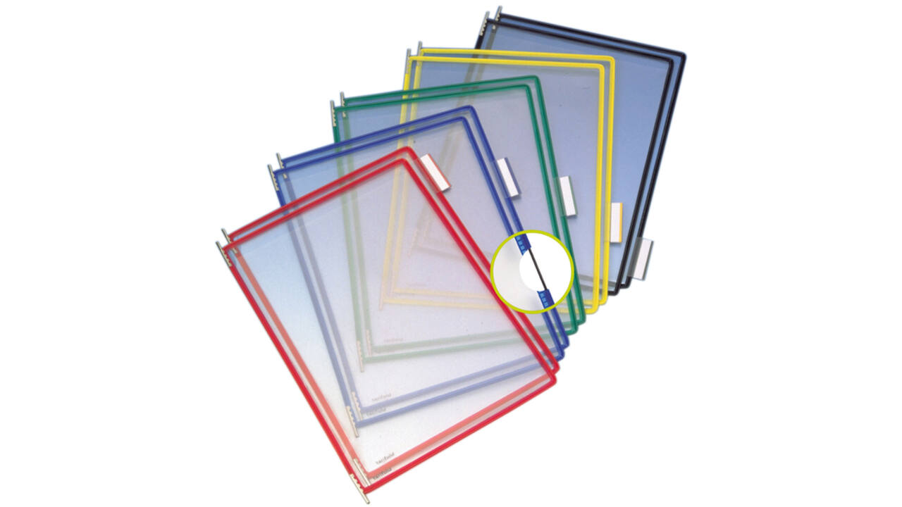 Zichtpaneel Tarifold A4 verticaal assorti 10 stuks