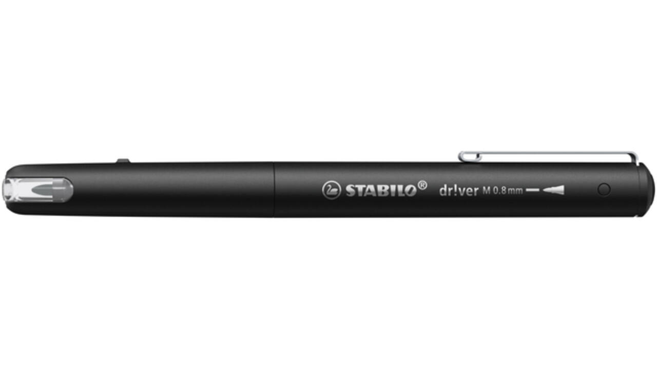 Fineliner STABILO dr!ver medium zwart