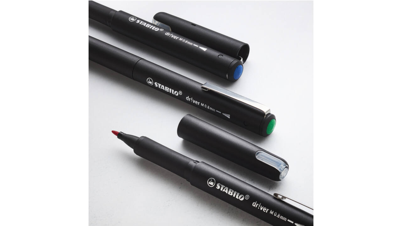 Fineliner STABILO dr!ver medium blauw