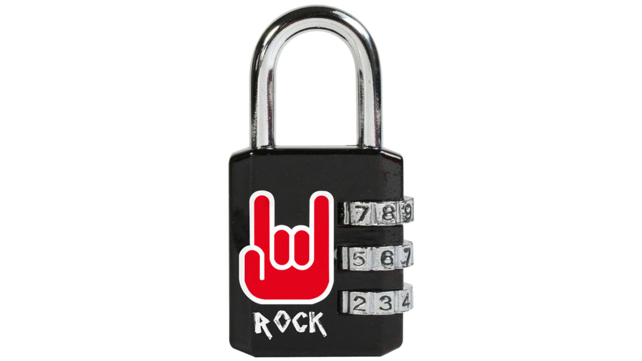 Hangslot Masterlock 3-cijfer combinatie 30mm rock patroon