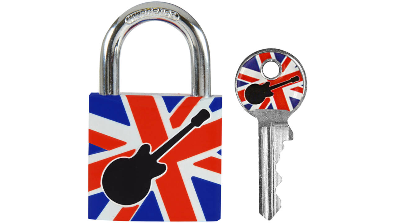 Hangslot Masterlock 30mm gitaar motief