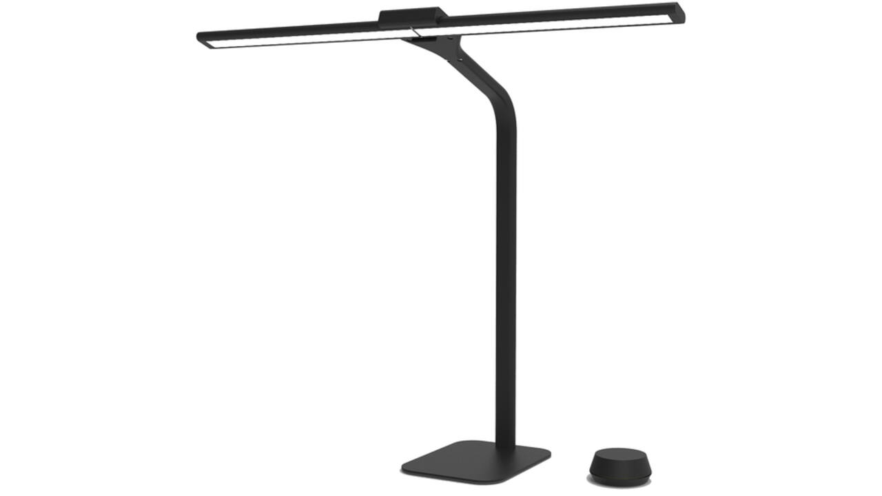Bureaulamp Unilux Strata base led zwart