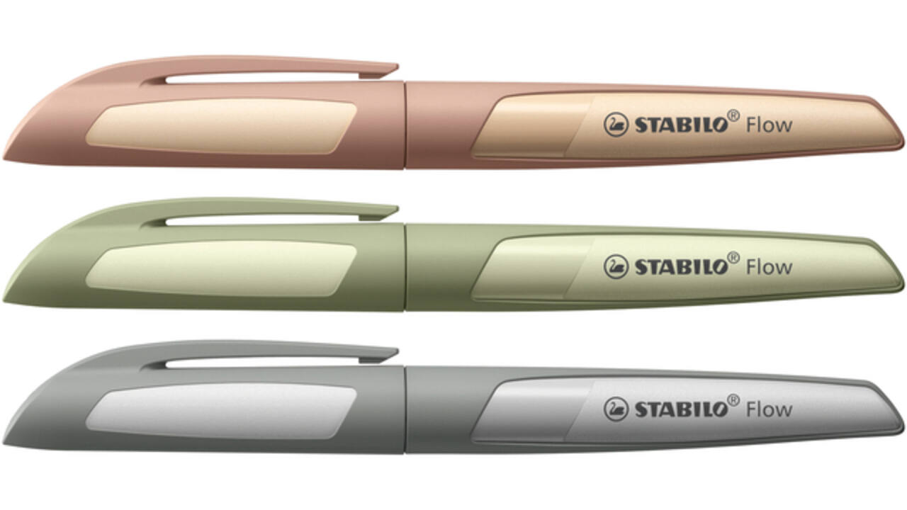 Vulpen STABILO Flow medium grijs blister à 1 stuk