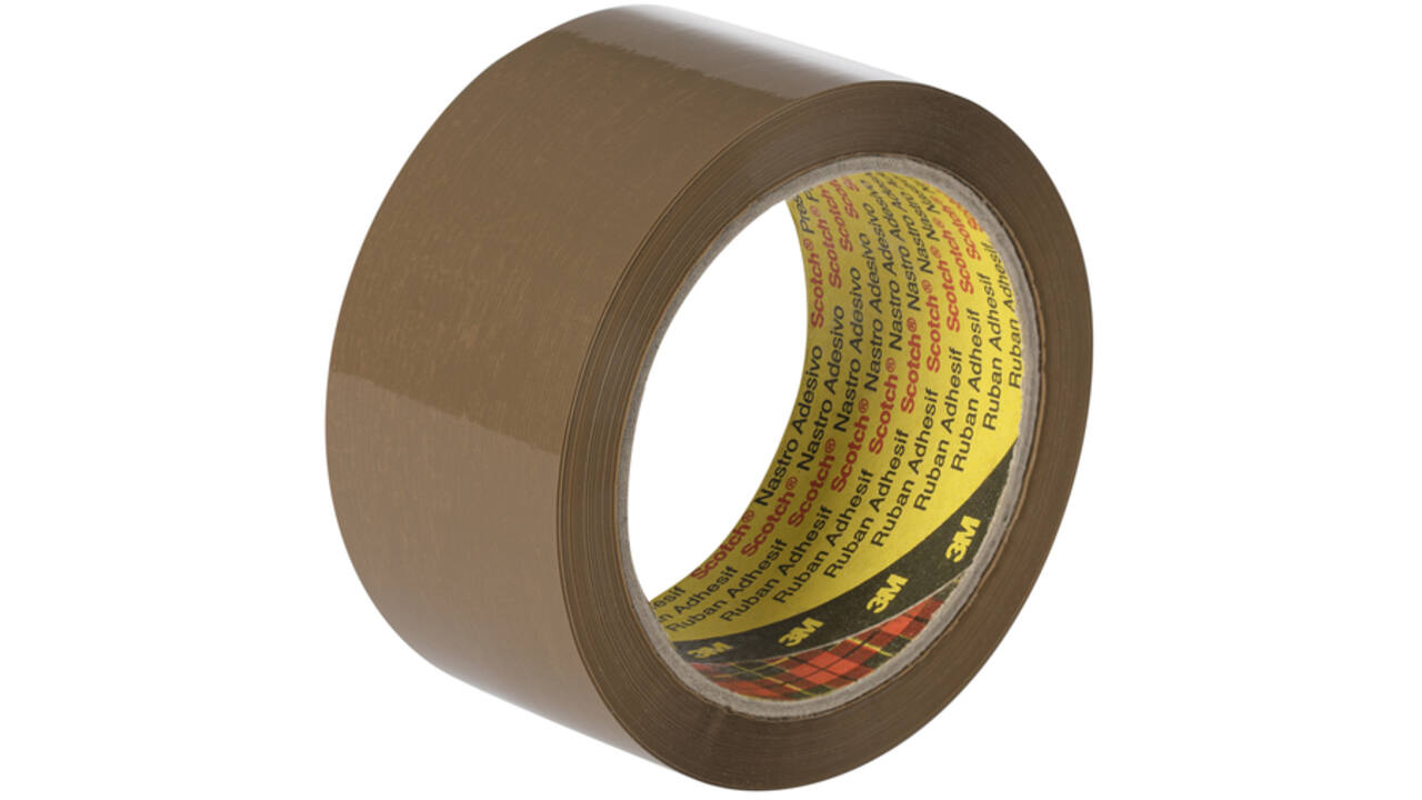 Verpakkingstape Scotch 371 48mmx66m bruin PP