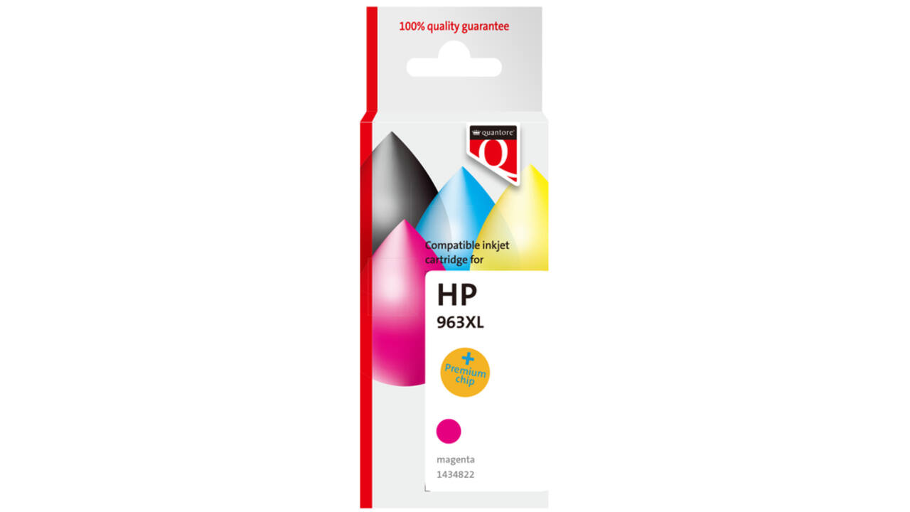Inktcartridge Quantore alternatief tbv Hp 963XL 3JA28AE hc rood