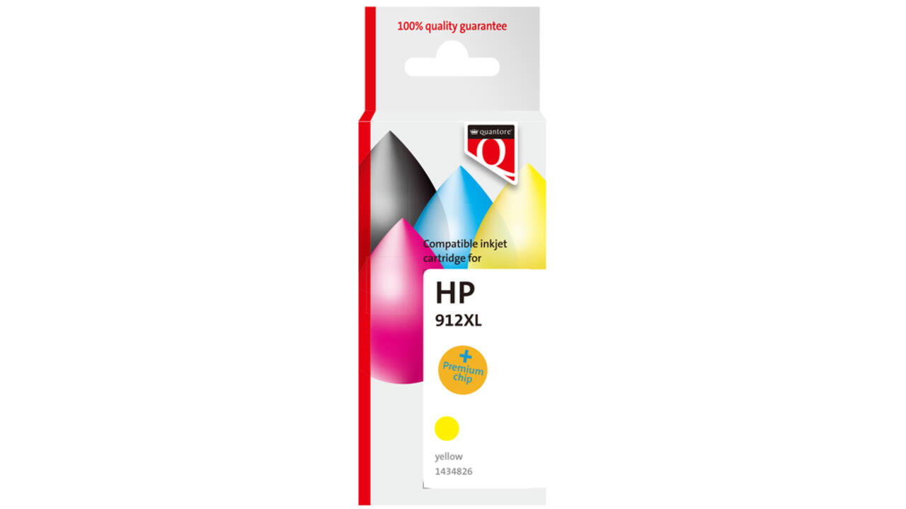 Inktcartridge Quantore alternatief tbv Hp 912XL 3YL84AE hc zwart