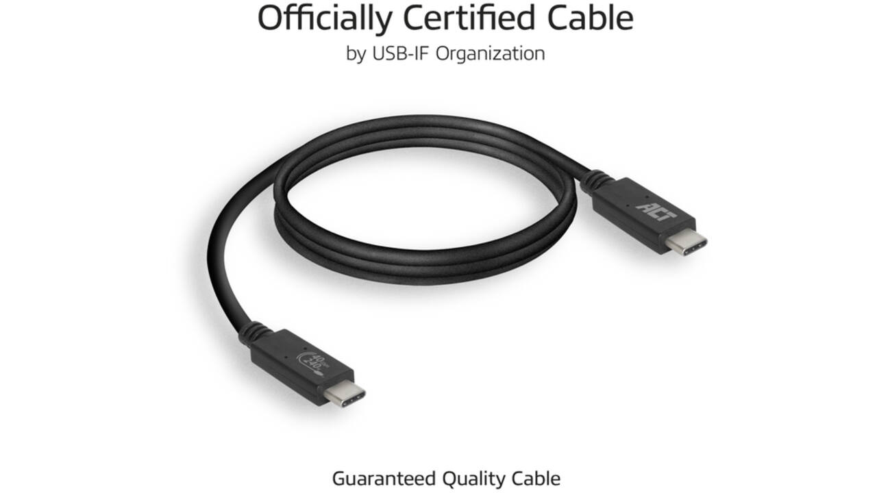 Kabel ACT USB4 40Gbps USB-C USB-IF