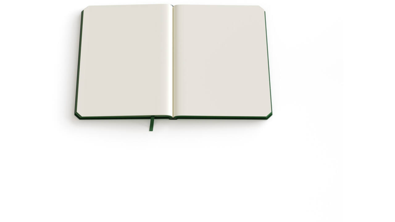 Notitieboek de KEMPEN Atlas 110x160mm blanco 160 pagina's 90gr bruin