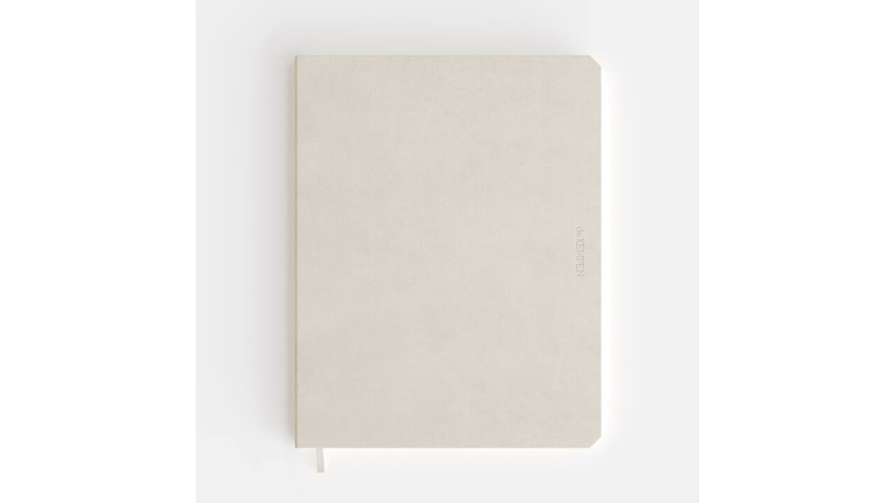 Notitieboek de KEMPEN Cotton Vanilla 171x220mm lijn 192 pagina's 90gr wit