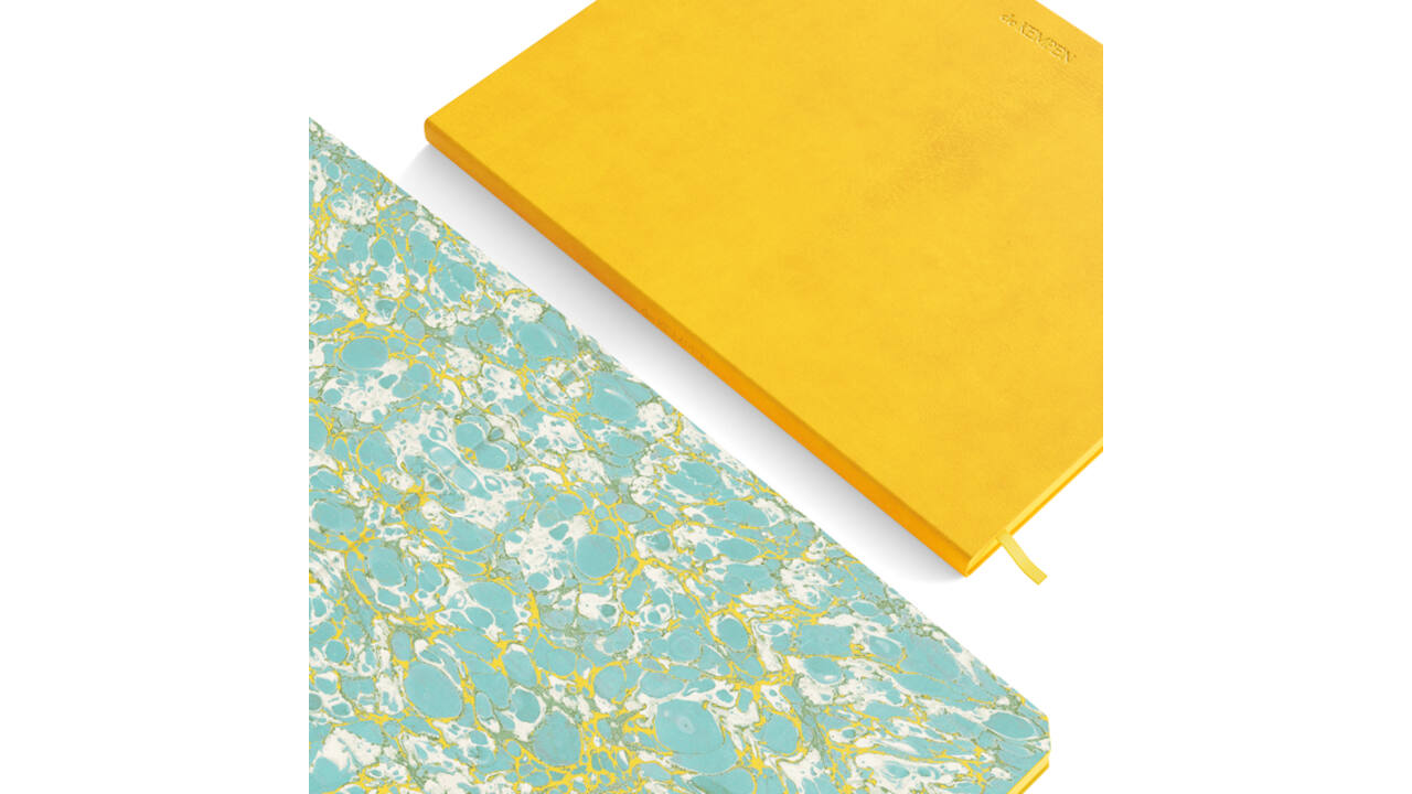 Notitieboek de KEMPEN Independent 171x220mm blanco 192 pagina's 90gr geel