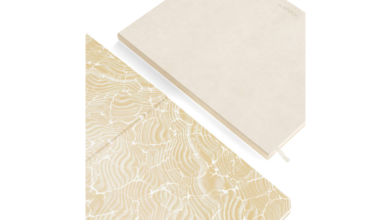 Notitieboek de KEMPEN Cotton Vanilla 110x160mm lijn 160 pagina's 90gr wit