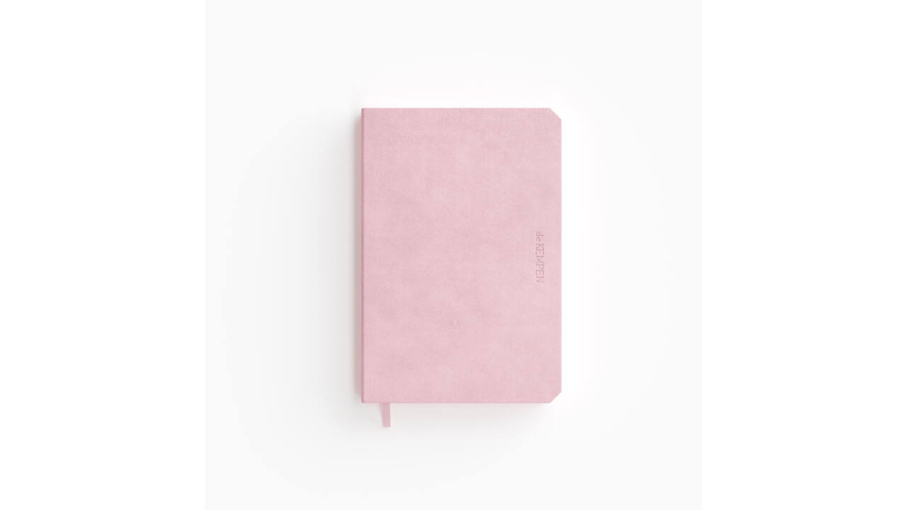 Notitieboek de KEMPEN Brut 110x160mm blanco 160 pagina's 90gr roze