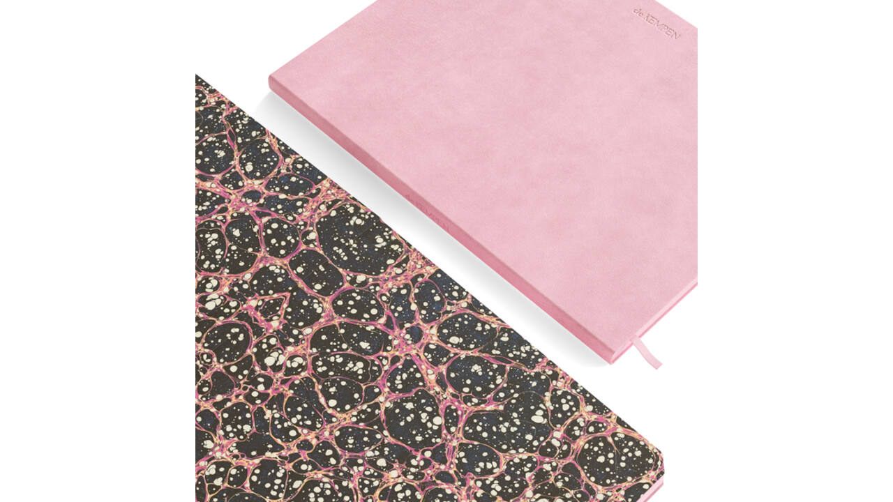 Notitieboek de KEMPEN Brut 110x160mm blanco 160 pagina's 90gr roze