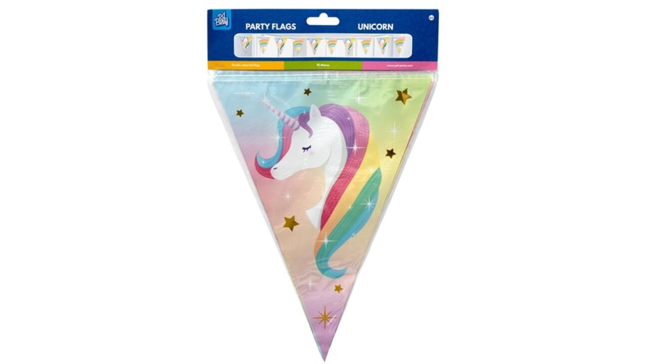 Vlaggenlijn Unicorn folie 10 meter