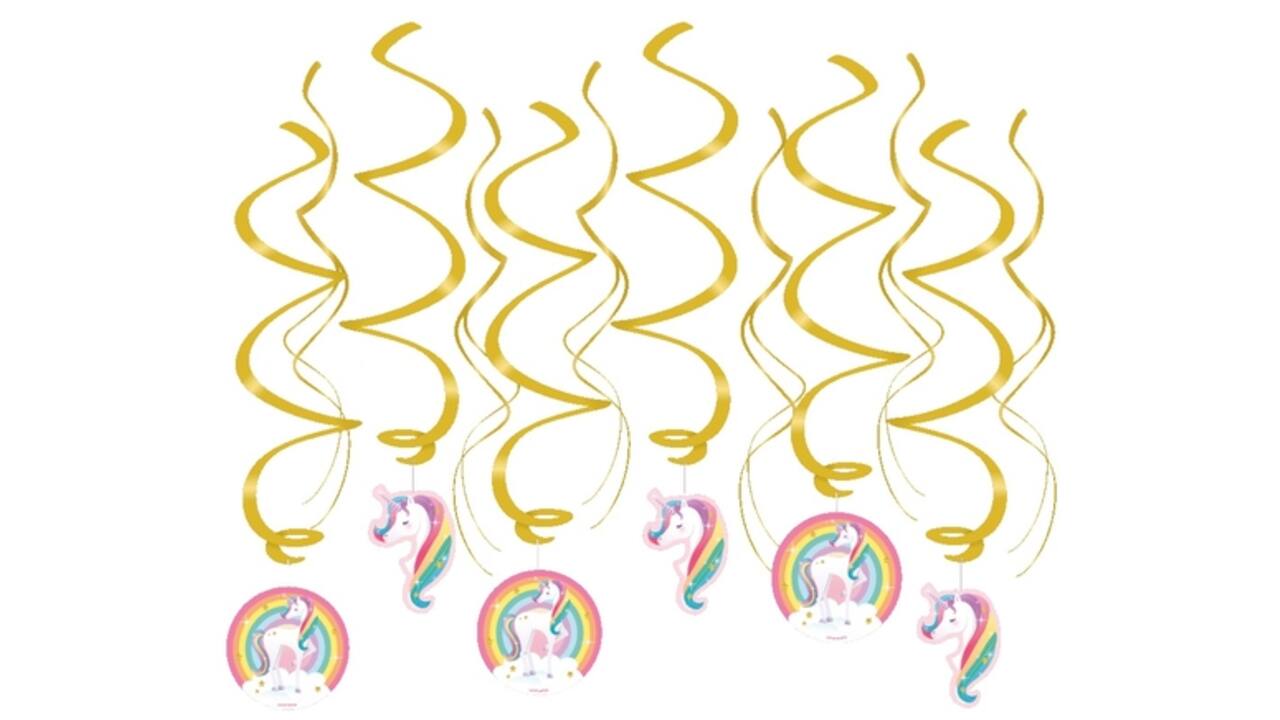 Swirl decorations Unicorn