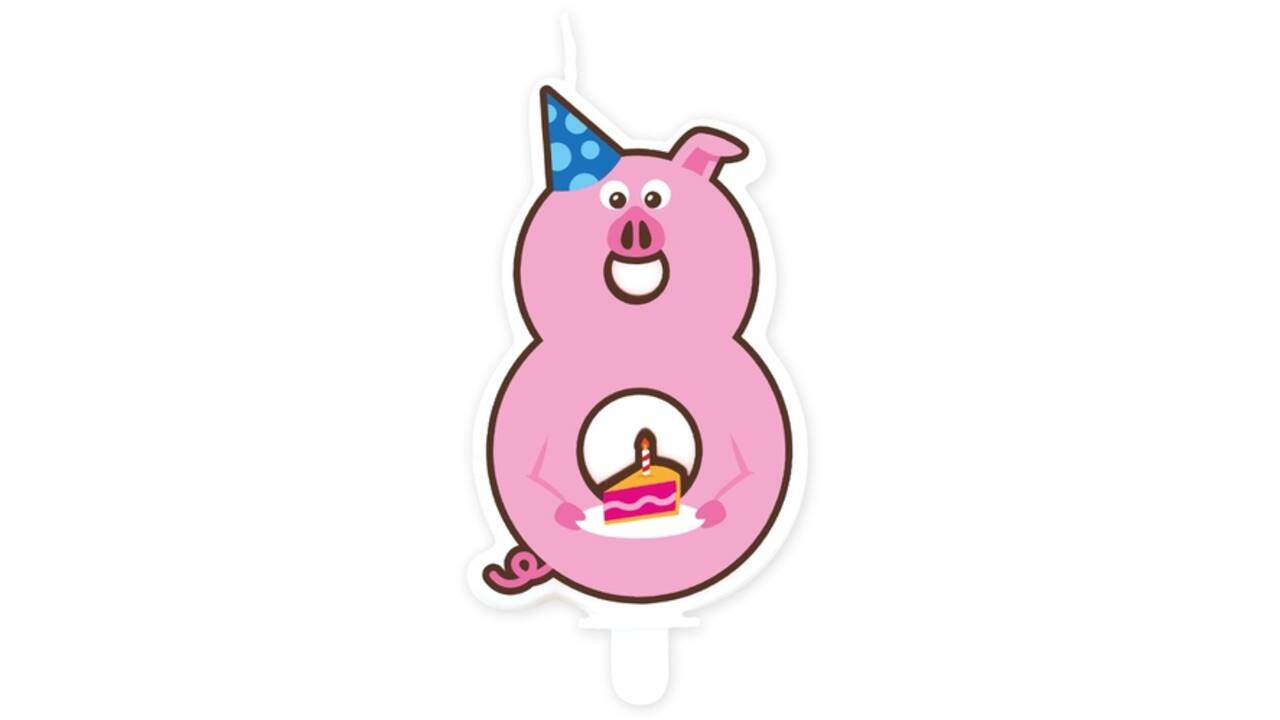 Jungle candle 8 Pig