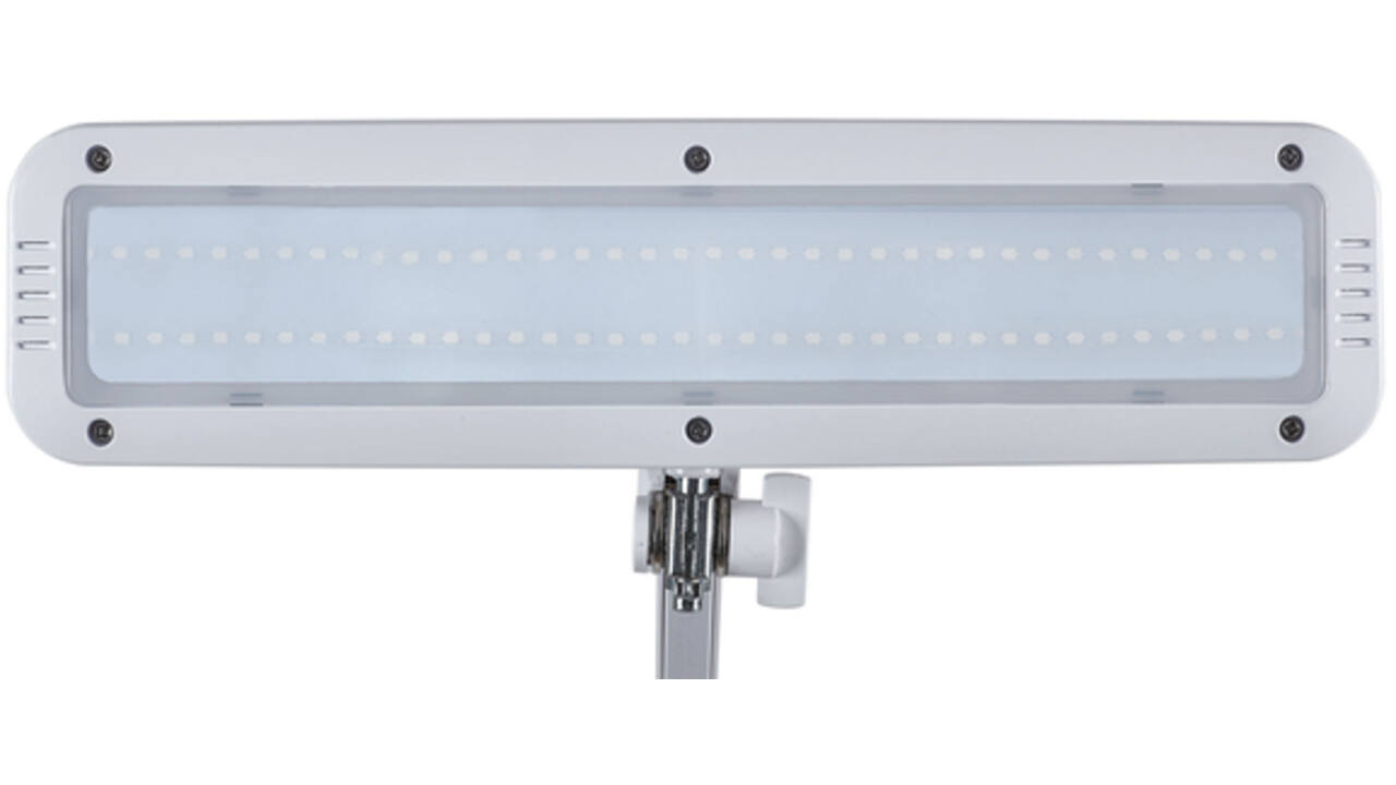 Werkpleklamp MAUL Intro LED dimbaar op voet wit