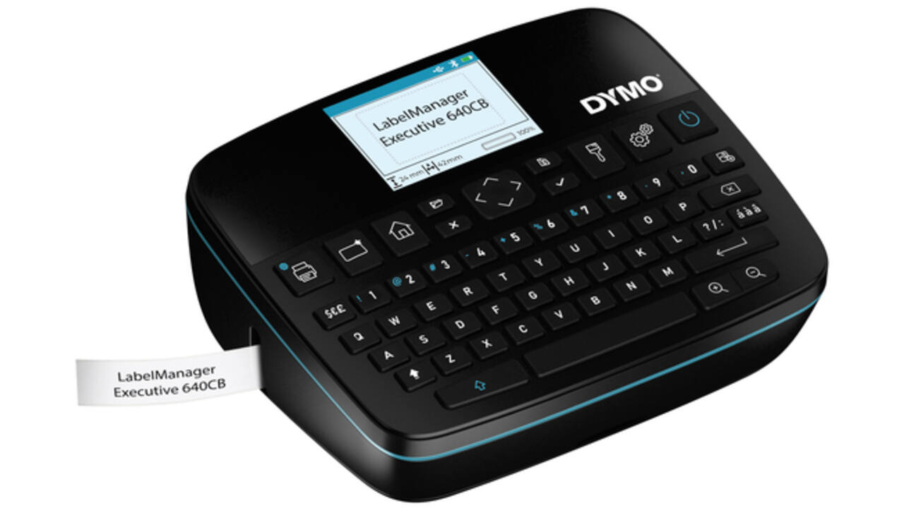 Labelprinter Dymo LabelManager Executive 640CB draagbaar qwerty 24mm zwart